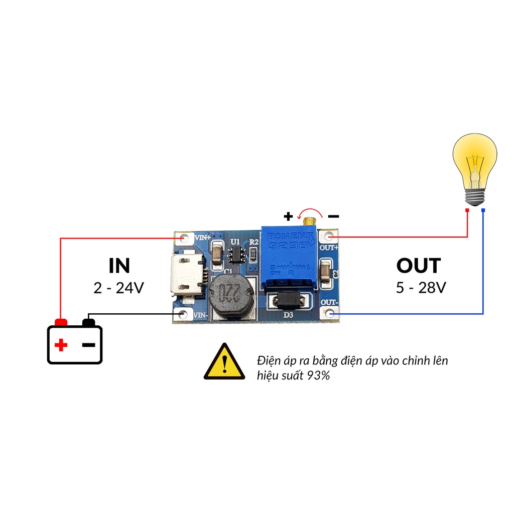 Mạch Tăng Áp Mini HT016