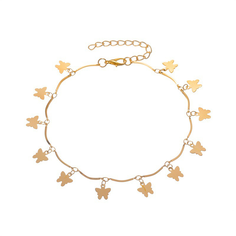 [Mã FAMAYFA giảm 10K đơn 50K] Fashion Tassel Pendant Butterfly Anklet Female Ethnic Style Simple Beach Foot Chain | BigBuy360 - bigbuy360.vn