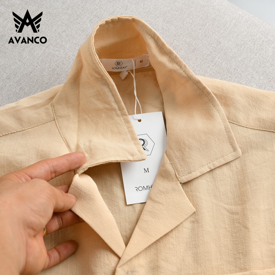 Bộ quần áo sơ mi đũi thái cao cấp cực thoáng mát, mẫu mới nhất mùa hè AVANCO - AVB30