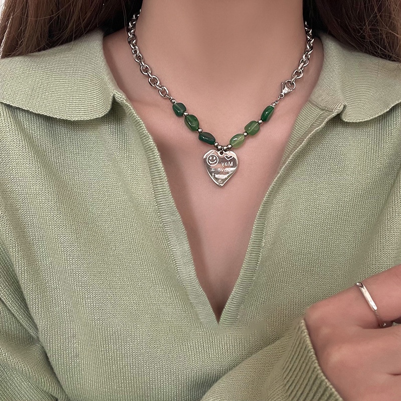 Vòng cổ Mặt Chữ Love Đính Đá Thời Trang Hàn Quốc