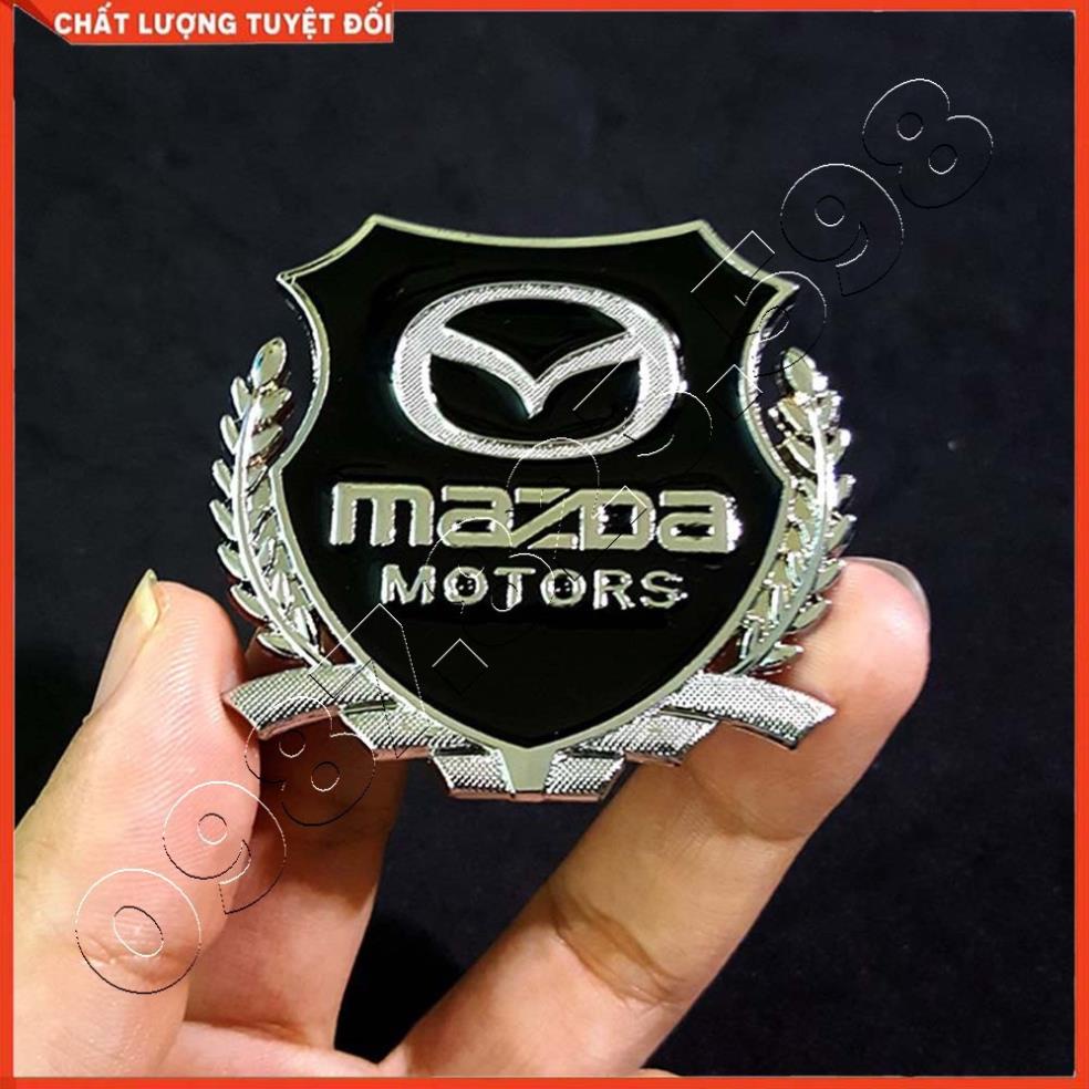 ✅ Logo Bông Lúa Dán Xe Mazda, Logo Dán Xe Ô Tô Sẵn Keo 3M ✅