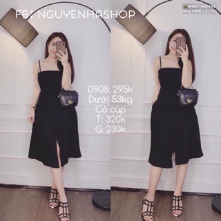 Đầm e dây nút bọc