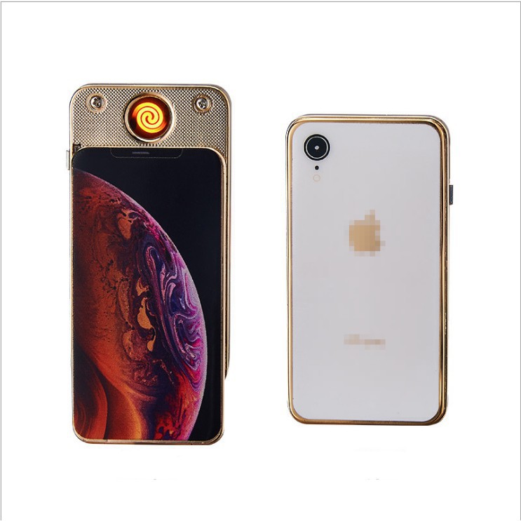 Bật lửa hồng ngoại kiểu dáng Iphone trượt 2019 (có thể sạc lại )