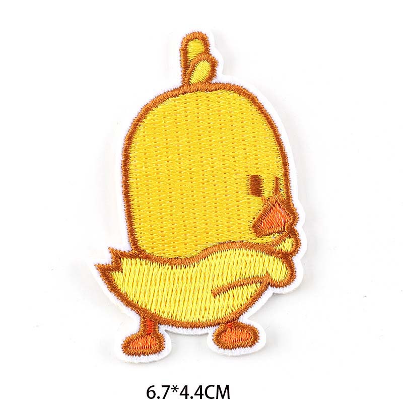 Sticker Ủi Thêu Hình Vịt Vàng Hoạt Hình Dễ Thương