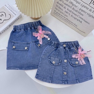 Chân váy bò, quần giả váy bé gái mềm đẹp-size đại 18-30kg