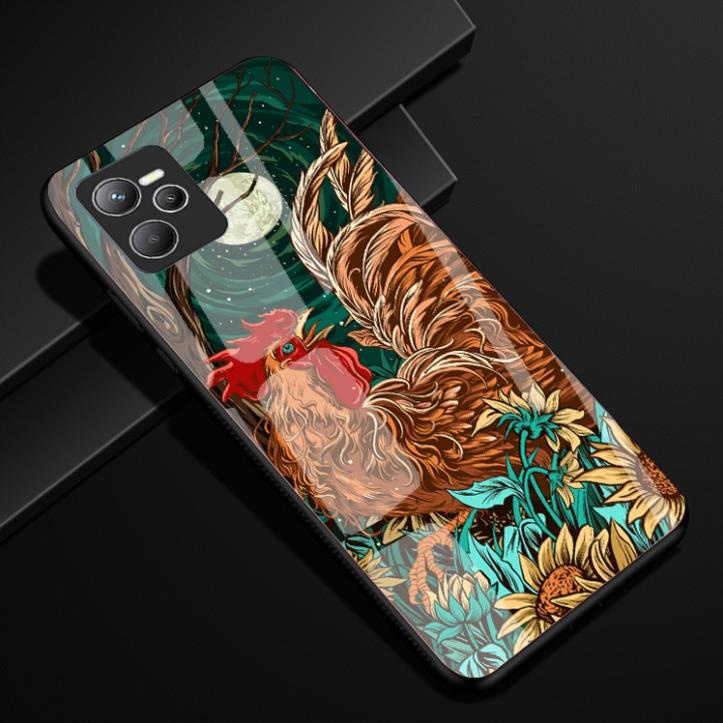 Ốp Lưng REALME C35 / Narzo 50A Prime mặt kính cường lực chống bể cao cấp thiết kế Độc Quyền
