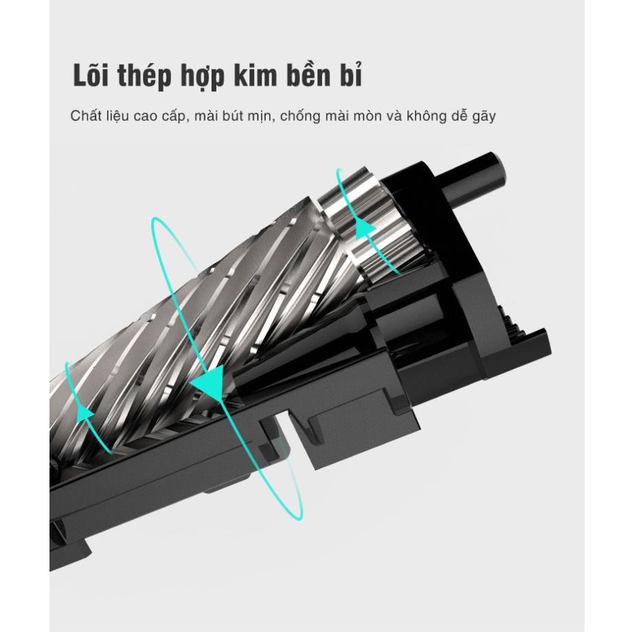 Máy Gọt Bút Chì Điện Thông Minh TENWIN QB74, Máy Chuốt Bút Chì Cao Cấp