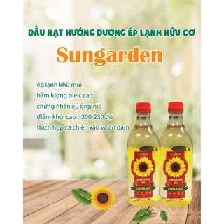 Dầu hướng dương ép lạnh hữu cơ Sungarden (1L)