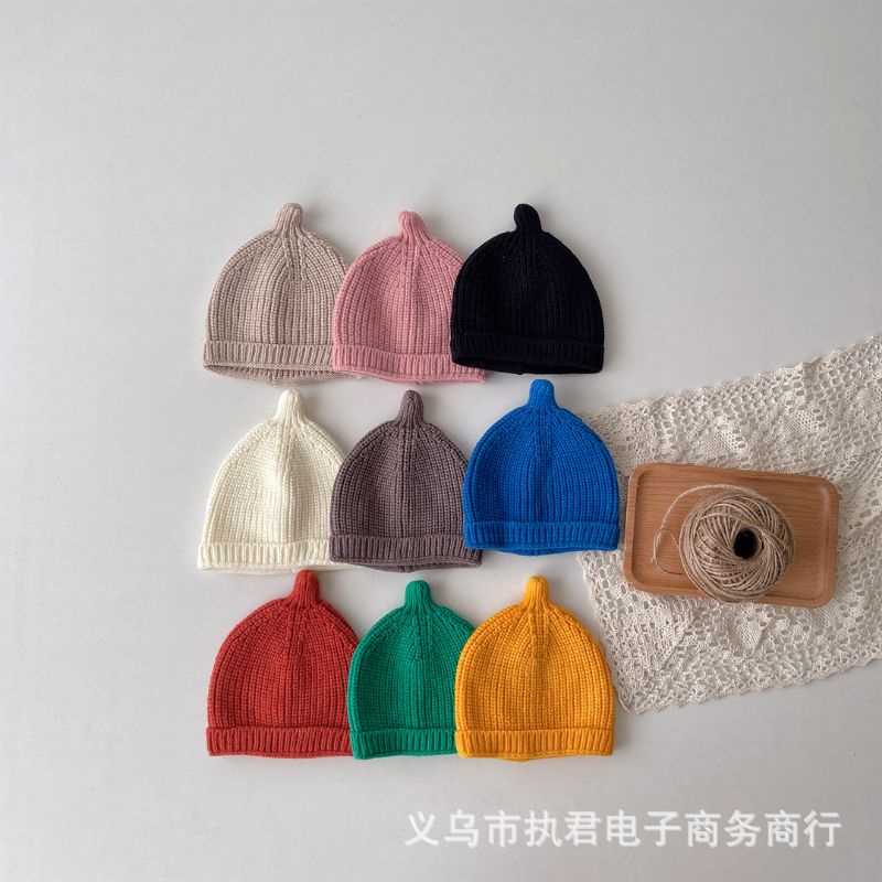 Mũ len chóp cho bé từ 3 tháng đến 1 tuổi