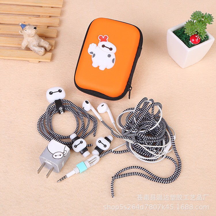 Hộp đựng kèm phụ kiện tai nghe cute