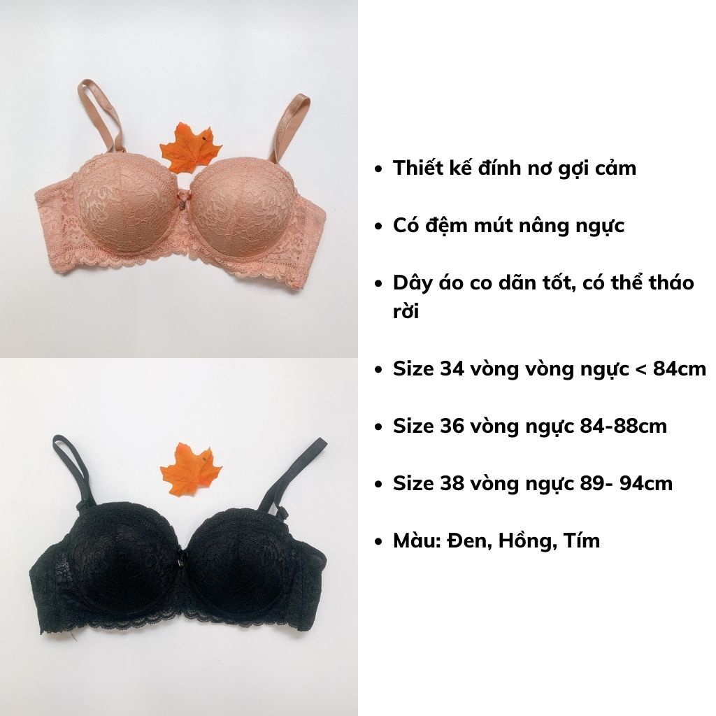 Áo ngực nữ ren có gọng nâng ngực gợi cảm và quyến rũ DEVARI A8833