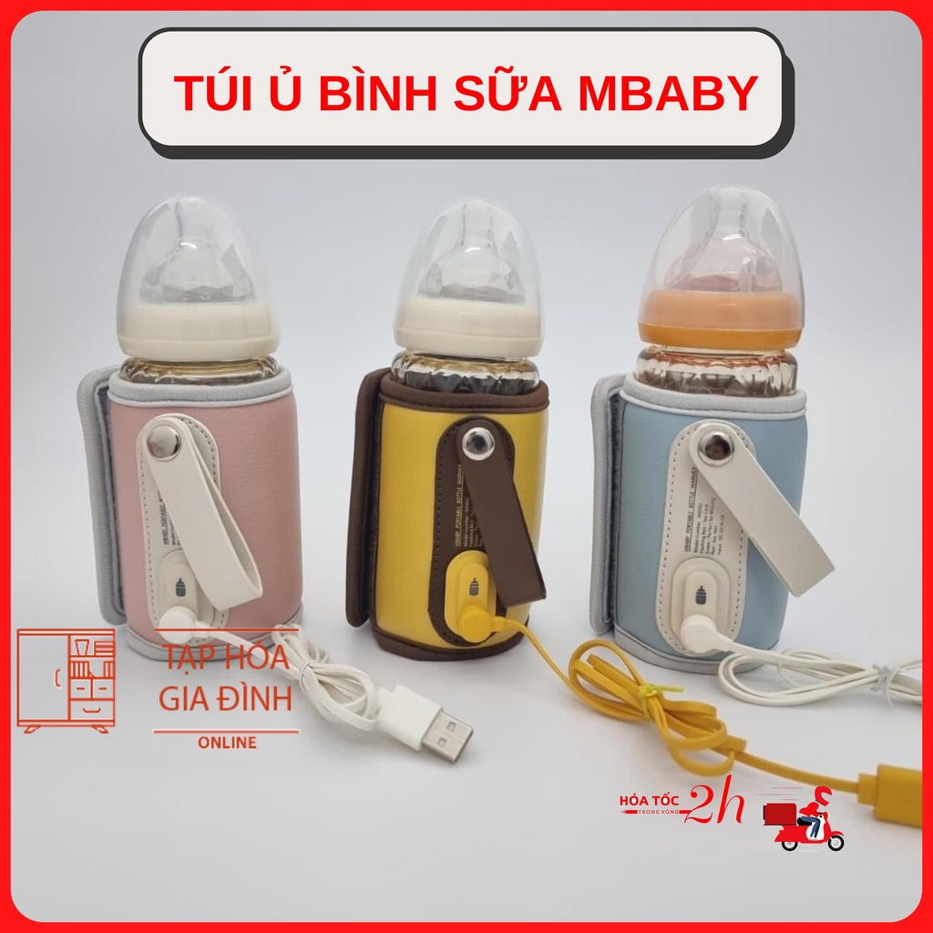 Túi ủ bình sữa cao cấp mbaby chính hãng bảo hành 1 năm