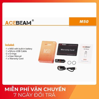 ĐÈN PIN MÓC KHÓA MINI ACEBEAM M50