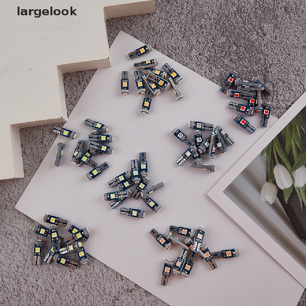 Set 10 Đèn Led T5 12V Cho Nội Thất Xe Hơi ♨Nóng Bỏng