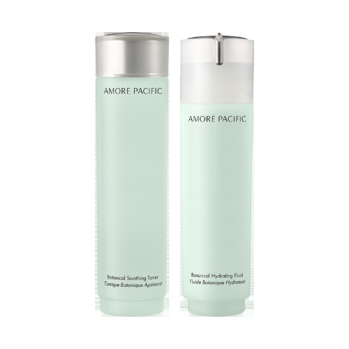 Nước Hoa Hồng + Sữa dưỡng ẩm chống lão hóa da AMORE PACIPIC Botanical Set 2 - Botanical Soothing Toner (200ml + 50ml) +