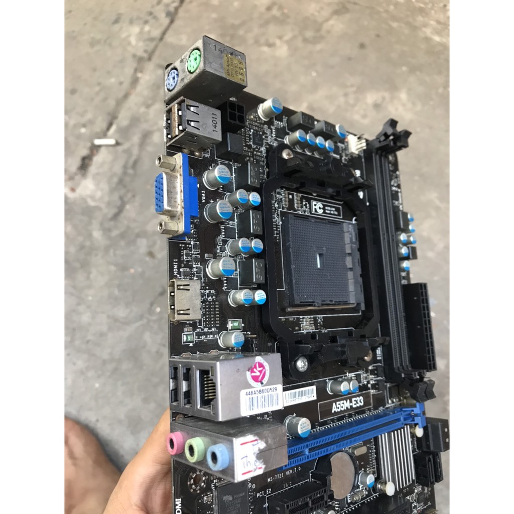 bo mạch chủ máy tính MSI FM2 A55M E33 2 khe ram ddr3 socket FM2 + mainboard Main PC AMD A55