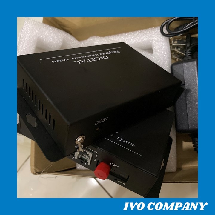 Bộ Chuyển Đổi Quang Thoại Telephone Fiber Converter Cáp Đồng 4 Cổng