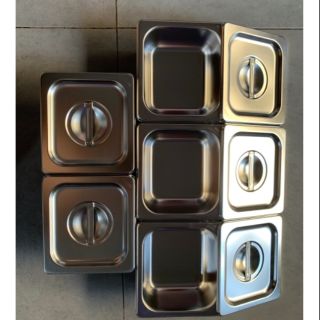 Combo 5 khay đựng thạch trà sữa có nắp 18X17CAO6,5CM