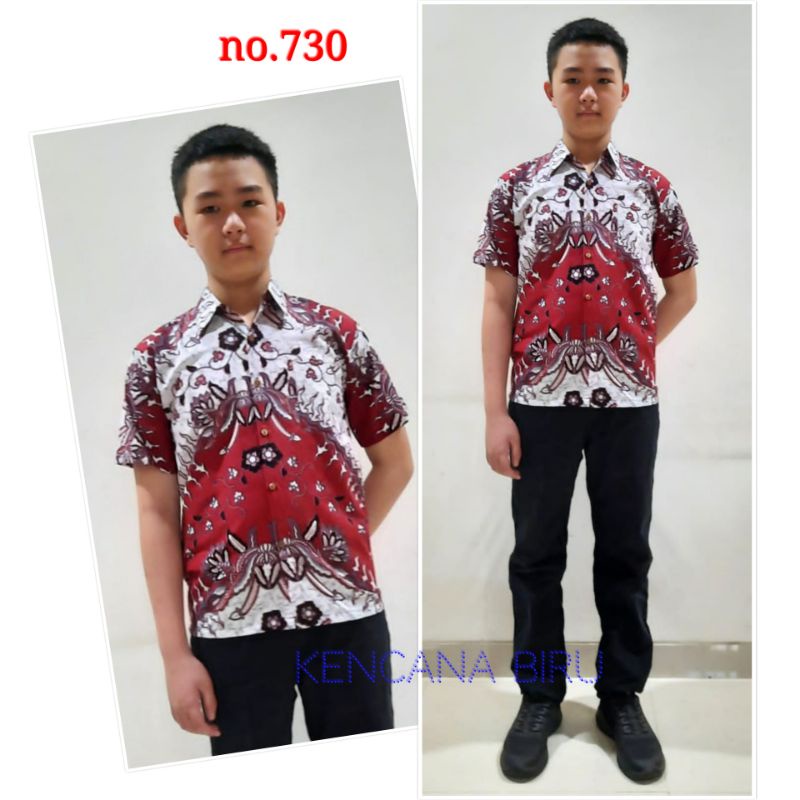 Áo sơ mi đồng phục gia đình batik 730