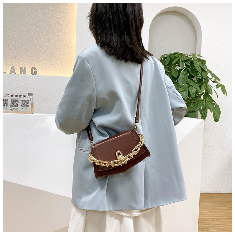 Túi Đeo Chéo JASMIN NOIR Da PU Có Dây Đeo Phối Dây Xích Cỡ Nhỏ Thời Trang Cho Nữ