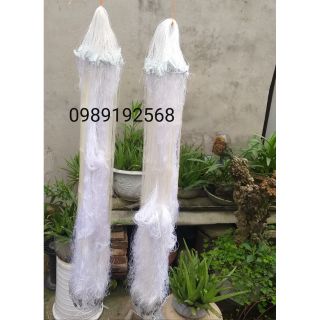 Lưới đánh cá 3 màn làm bằng sợi dù Then 3, 4, 5, 6 cao 1m, 1m2, 1m6 dài 50m bắt các loại cá to từ 1kg đến 5kg