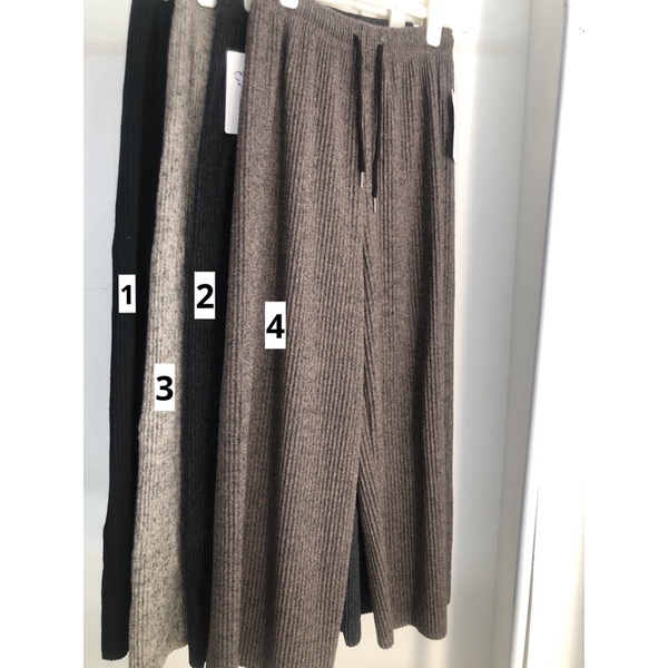 [Ảnh thật/hàng QC] Quần nhung tăm ống rộng Quảng Châu dày dặn, chun bụng dễ mặc