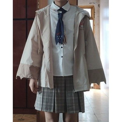 (SẴN SIZE L) (KHÔNG ÁO TRONG) Áo khoác chú cáo thêu hình+chữ, Mori girl thu đông phong cách Nhật Bản (Kèm ảnh thật)