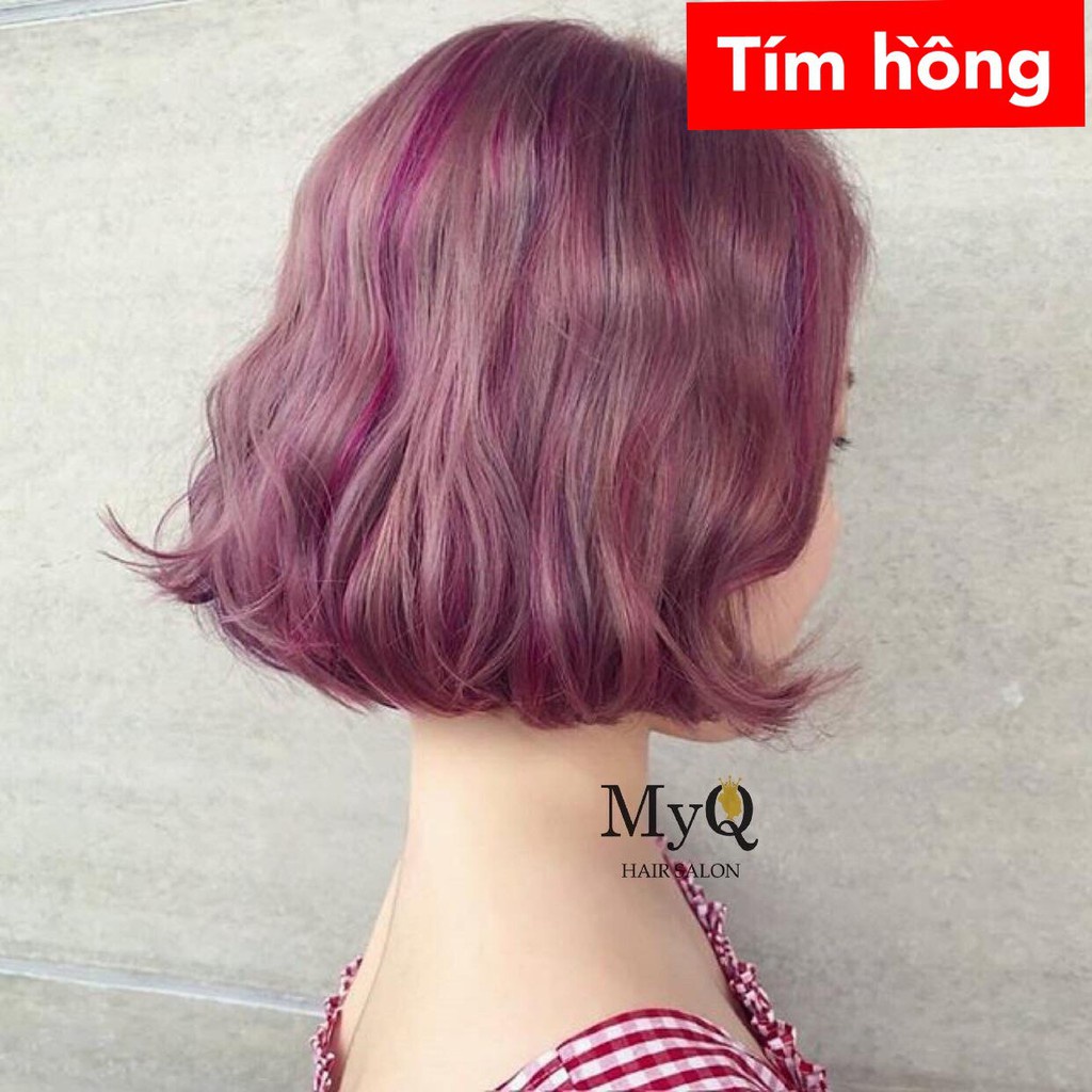 Nhuộm Tóc Màu Hồng Tím màu nhuộm tại nhà cần Tẩy