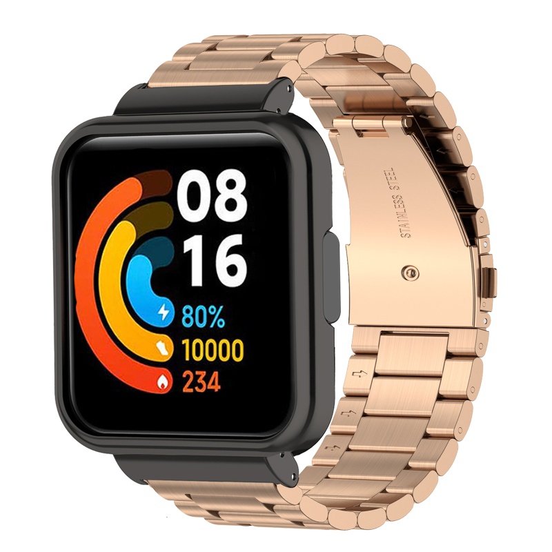 Dây đeo kim loại chống nước cho đồng hồ thông minh Redmi Watch 2 Lite