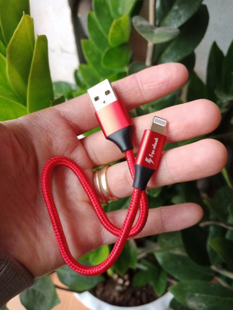 Cáp sạc nhanh dây dù 25cm cho iphone