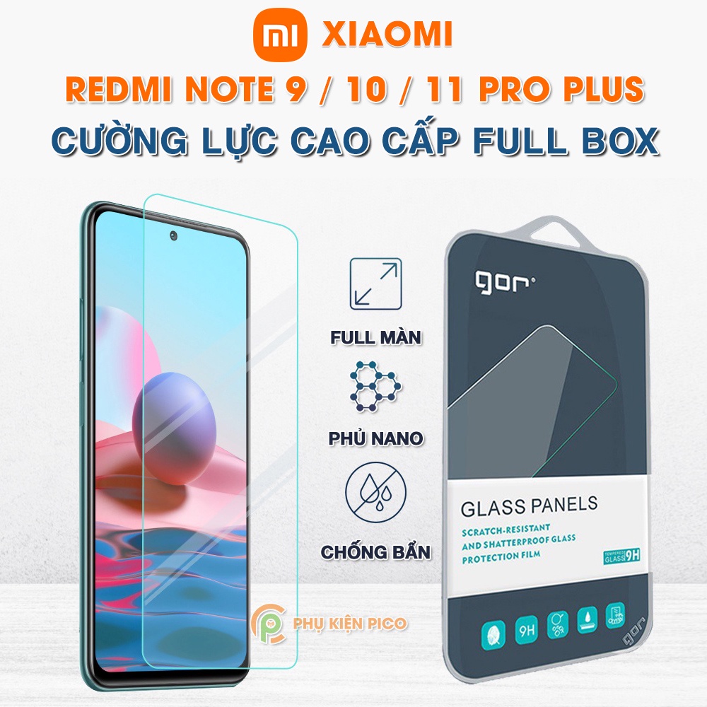 Kính cường lực Xiaomi Redmi Note 10 Pro / Note 11 Pro Plus full màn hình chính hãng Gor - Dán màn hình Redmi Note 10 Pro