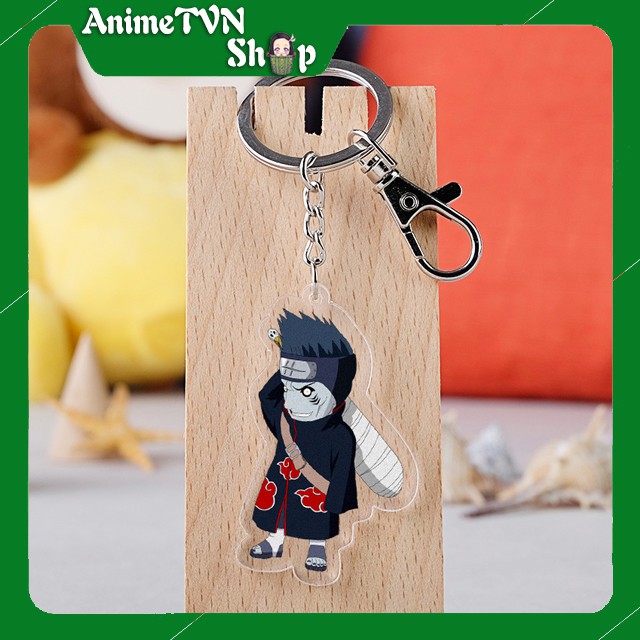 Móc khoá Mica dây xịn anime Naruto (Tổ chức Akatsuki) - Nhựa Cứng Acrylic In 2 mặt sắc nét ( ảnh thật )