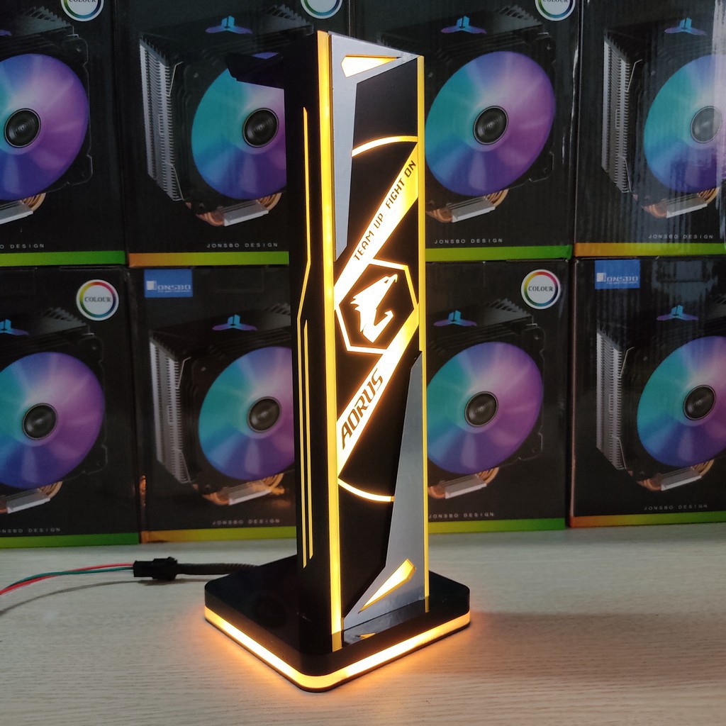 Giá treo tai nghe Gaming Logo Aorus Pro Led RGB | BigBuy360 - bigbuy360.vn
