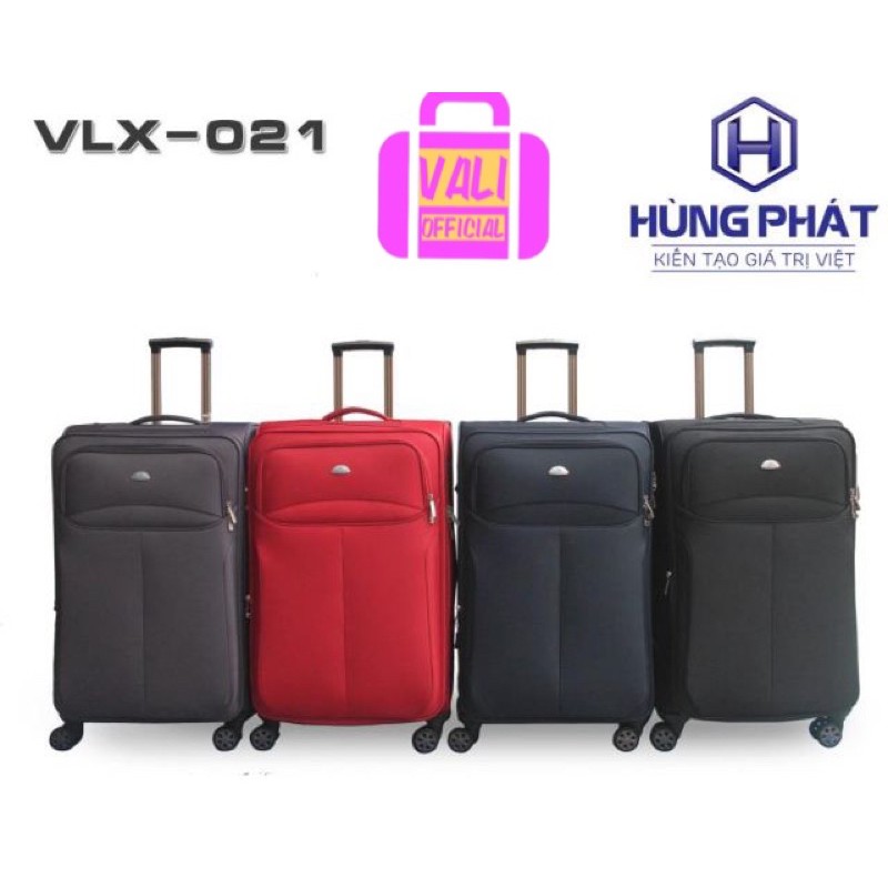 Vali Chính Hãng size 24+28 Hùng Phát 022--Vali Kéo Du Lịch Vải 4 bánh cao cấp BH 2 năm vải dày dặn chống thấm nước rẻ