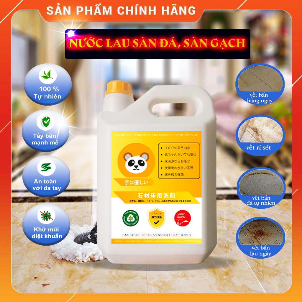 Nước lau sàn Ecosophy 5L chất tẩy rửa đa năng số 1 Nhật Bản,100% tự nhiên loại bỏ khử mùi mọi vết bẩn trên mặt sàn