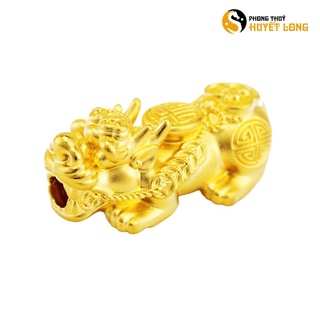 Charm tỳ hưu bạc xi vàng cao cấp, tỳ hưu tài lộc mix vòng tay