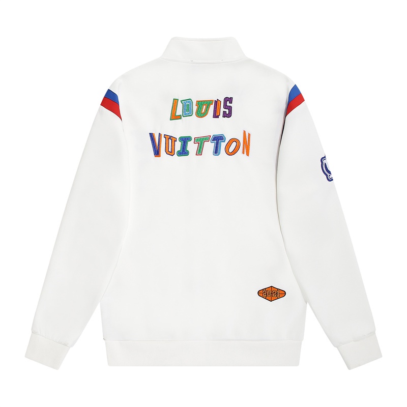 L & V Áo Khoác Thêu logo Biểu Tượng Thời Trang Chất Lượng Cao Thoải Mái Giản Dị Và Thoải Mái