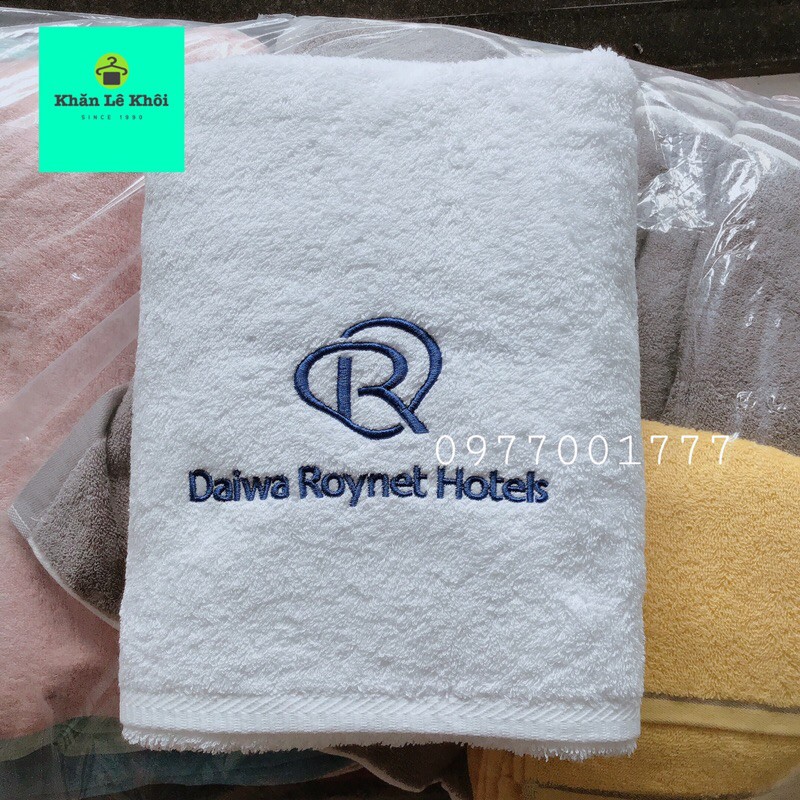 Khăn tắm khách sạn size lớn 70x140cm, 600gr xuất dư Dày dặn - Phong Phú