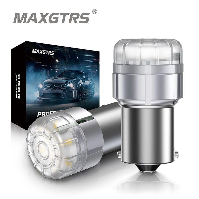 Set 2 Bóng Đèn LED Canbus P21W 1156 BA15S 1200LM Chuyên Dụng Cho Skoda Superb Octavia 2 FL 2010 2011 2012 2013