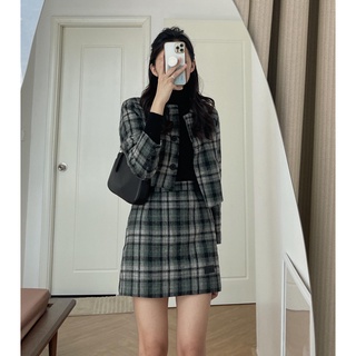 Audrey Set khoác dạ crt chân váy 2156