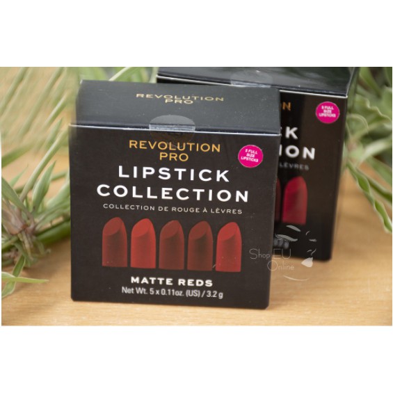 Son nữ 💖 𝑭𝑹𝑬𝑬𝑺𝑯𝑰𝑷 💖 Set son lì Lipstick Collection Matte Reds - Revolution PRO - HN | BigBuy360 - bigbuy360.vn