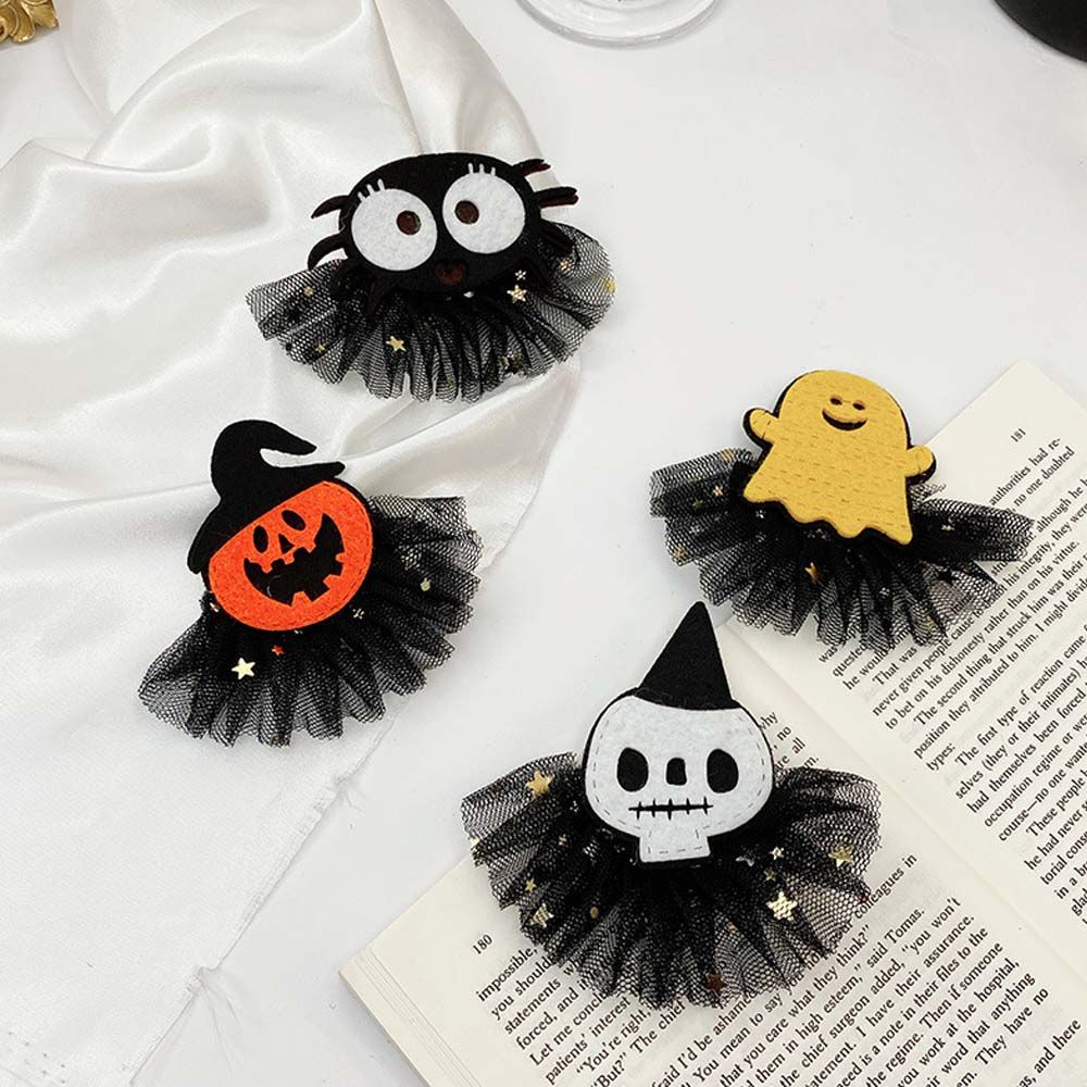Kẹp Tóc Hình Bí Ngô Halloween Dễ Thương Cho Nữ