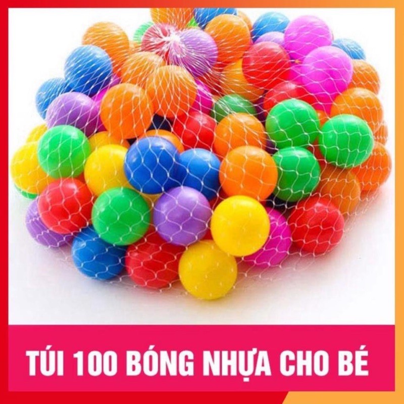 Combo 100 Quả Bóng Nhựa Mini 5cm Cho Bé