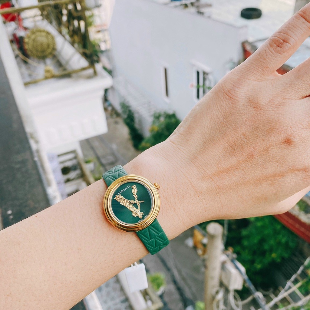 Đồng hồ đeo tay nữ, đồng hồ nữ VERSACE chính hãng dây da cao cấp, full box sang chảnh, siêu đẹp, cực sang cho phái nữ
