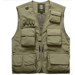 Áo gile nhiều túi cho nhà báo, nhiếp ảnh ,dân câu cá , phượt thủ