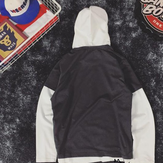 Áo khoác hoodie nam có mũ phối màu phong cách và sang trọng Hot bảng xếp hạng hàn quốc 2019