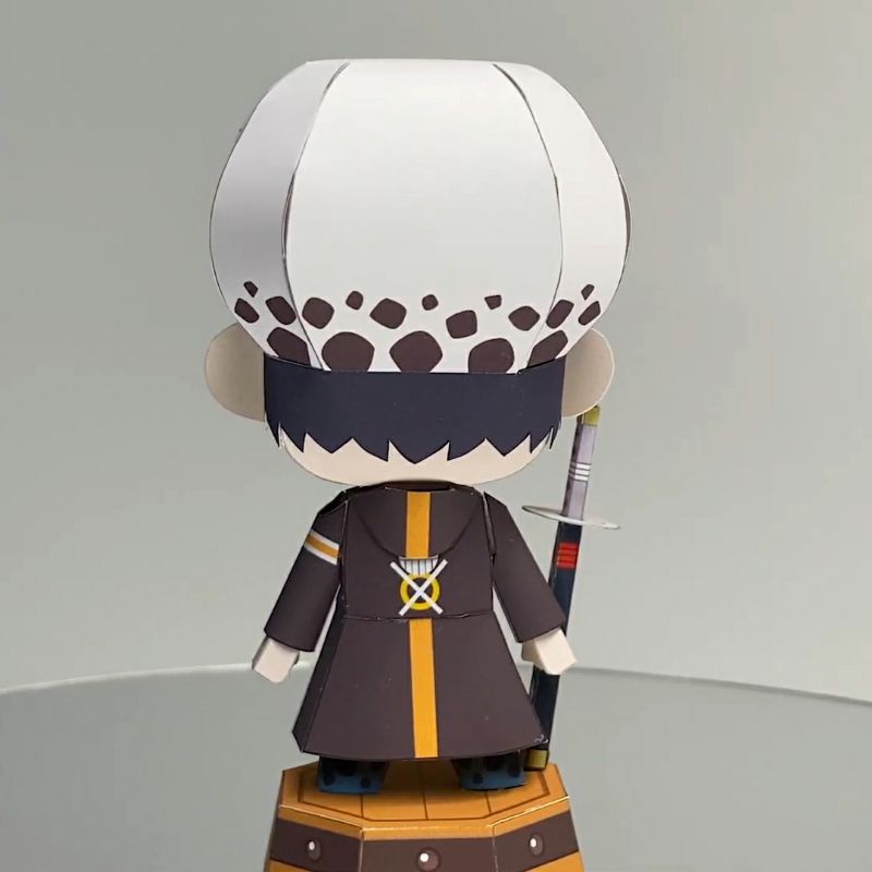 Mô hình giấy anime One Piece] chibi Trafalgar D. Water Law