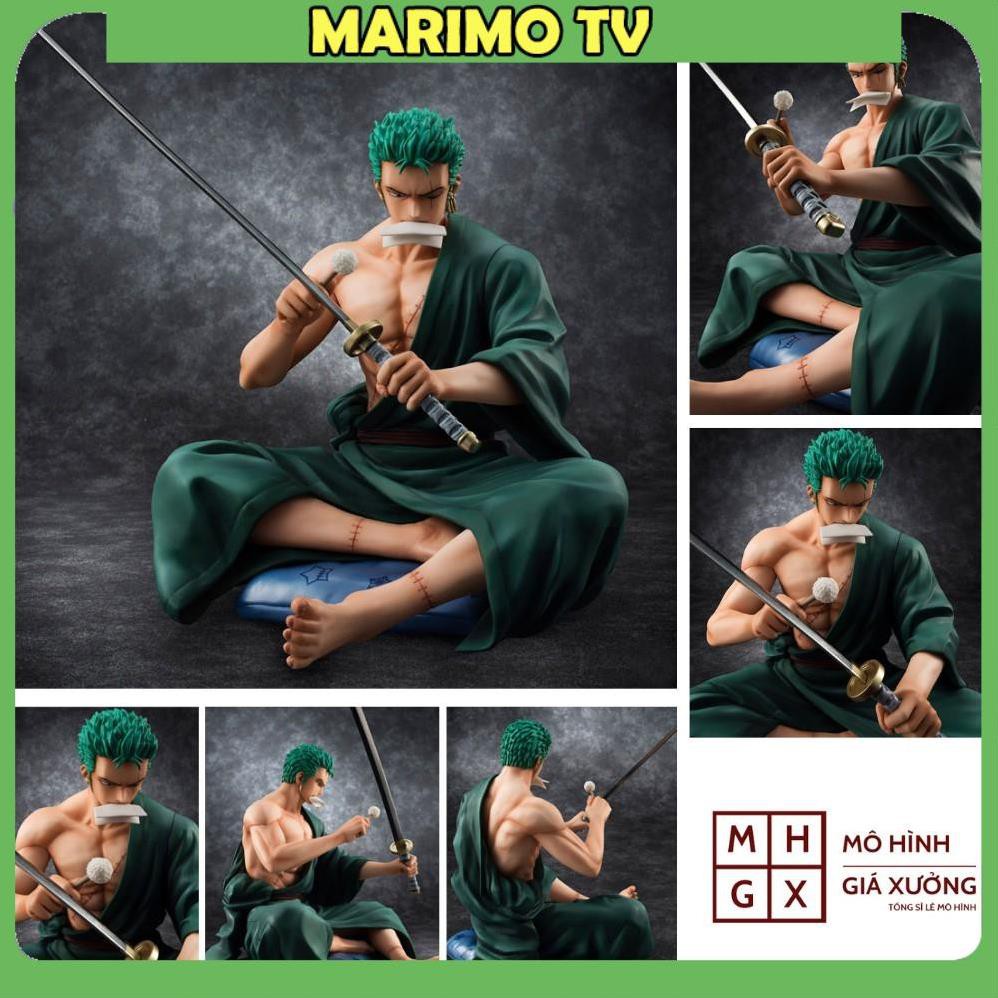 Mô hình Roronoa Zoro POP ngồi lau kiếm lau kiếm Cao 15cm - Figure Tượng Zoro One Piece[MARIMO]