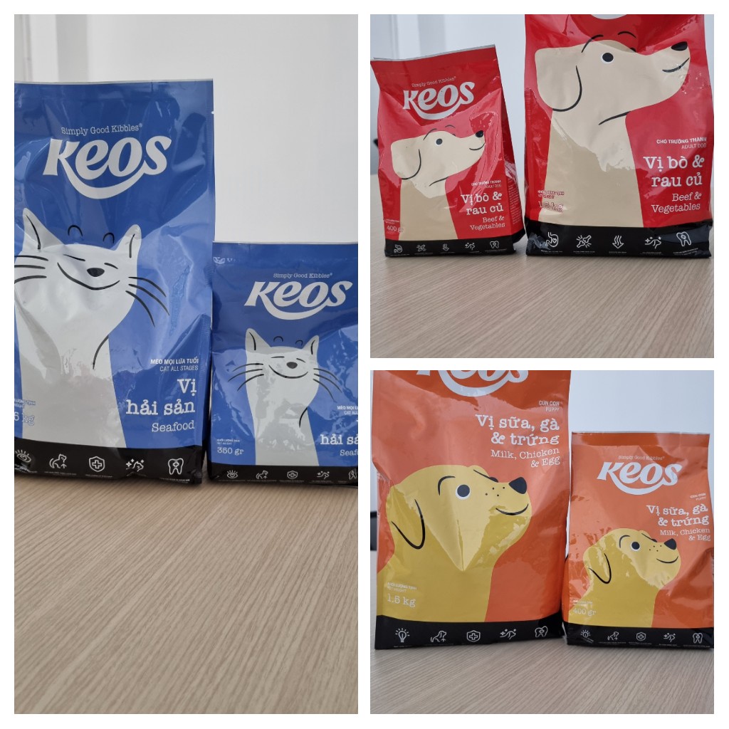 [9KG] Thức ăn vị hải sản dành cho Mèo , mọi lứa tuổi - KEOS CAT ALL STAGES SEAFOOD