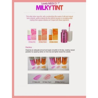 Son tint Lovely milky tint